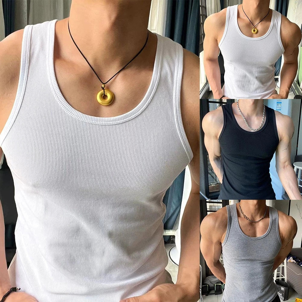 Fashionable Sleeveless Tank Top for Men Perfect for Sports and Fitness