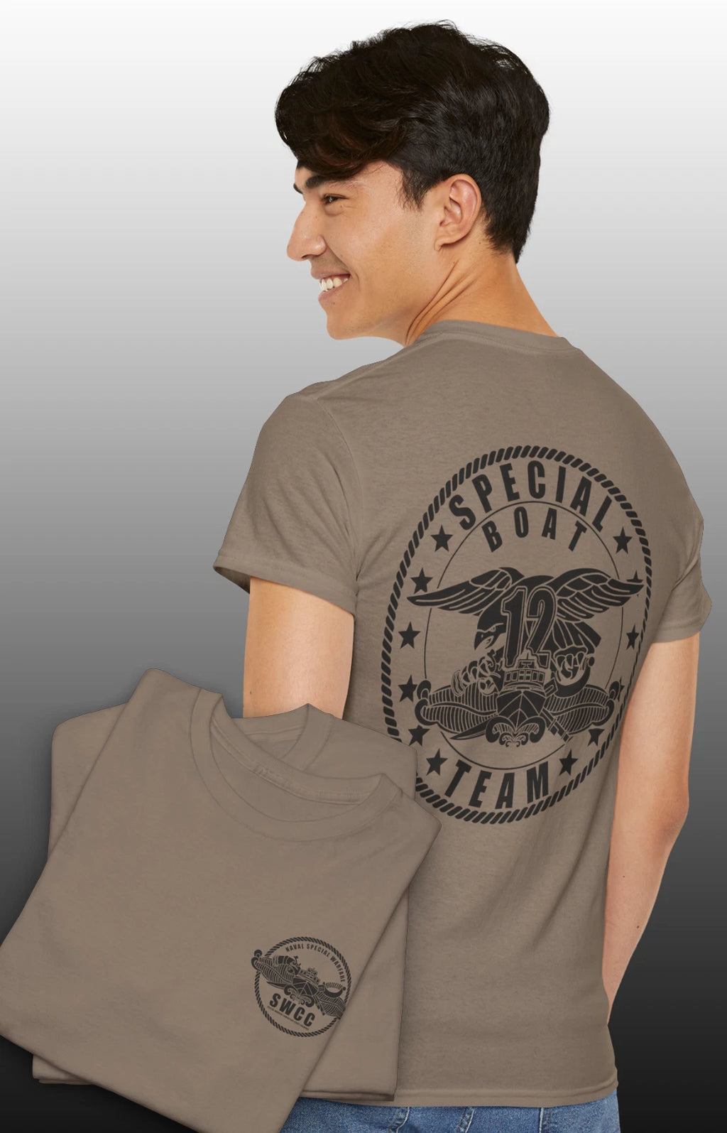 New SWCC Naval Special Warfare Special Boat Team 12 Custom T-Shirt HQ