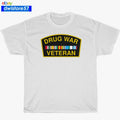 New Shirt Drug War Veteran Logo Black/Navy/White/Sport Grey T-Shirt S-5XL