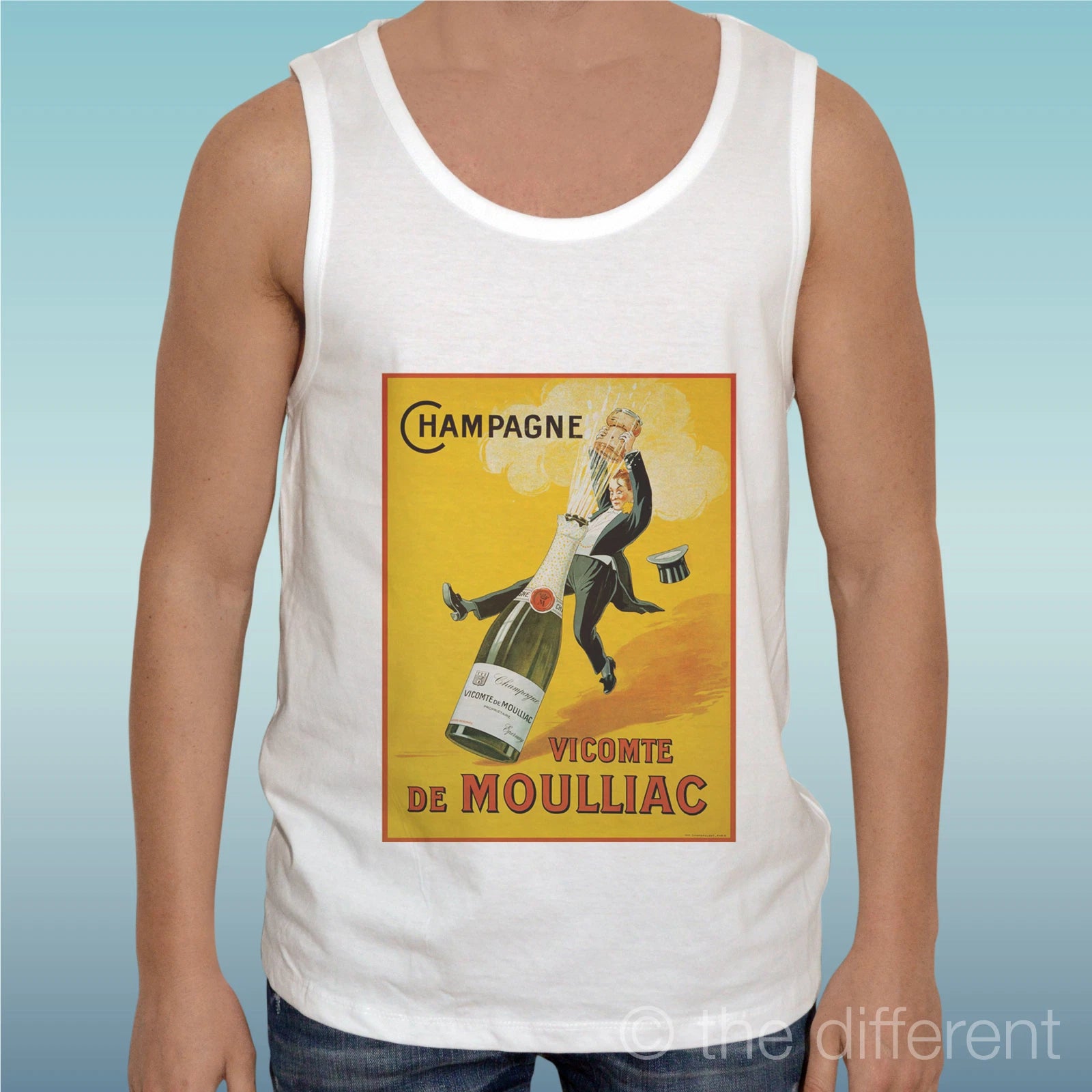 Canotta T-Shirt " Champagne Poster " Tank Top Gift Idea