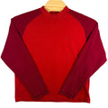 VINTAGE Nike Long Sleeve Shirt Mens Large Red Burgundy Mock Turtleneck