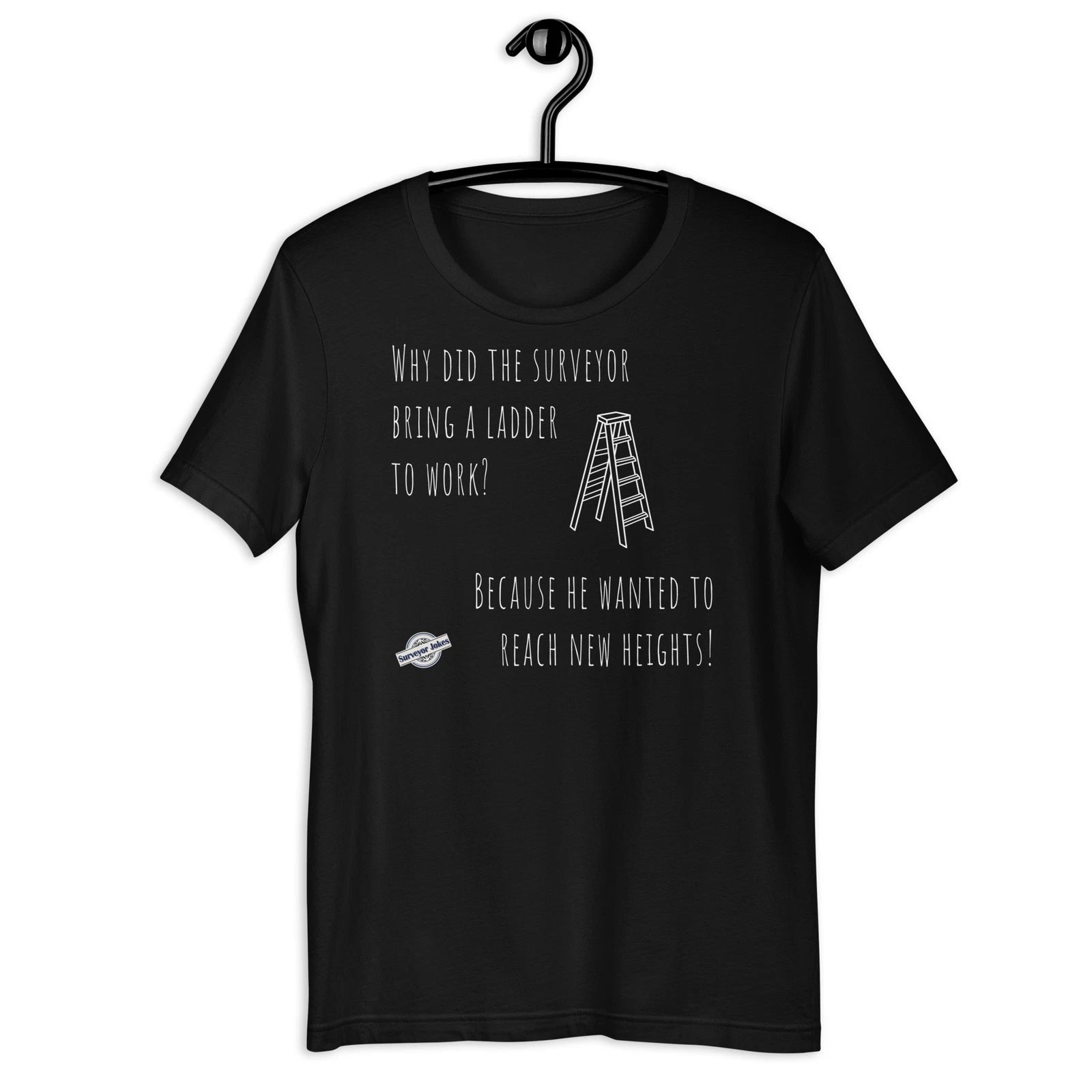 Surveyor dad joke Bella+Canvas 3001 Crew neck Ringspun cotton Size M-2XL
