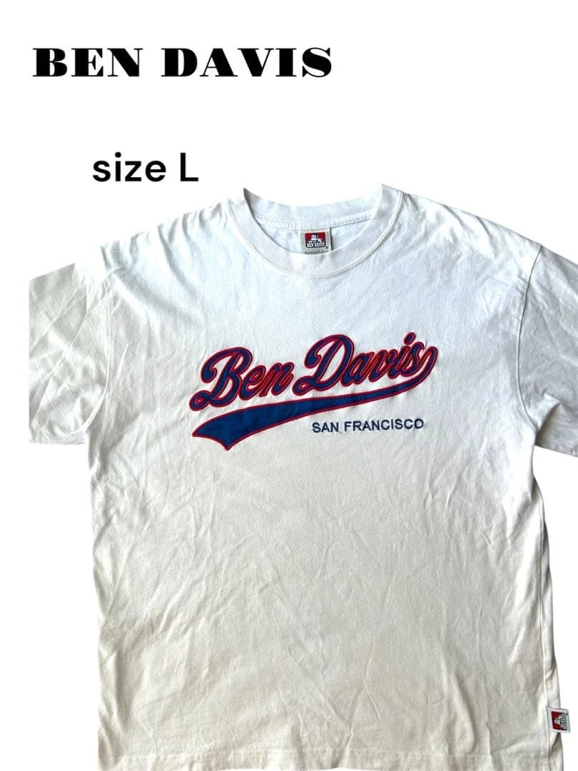 Ben Davis T-Shirt L White Unisex Oversize Japan