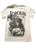 DOM Shirt Adult Small White Joker Jester Sugar Skull Queen Gangster Grunge Mens