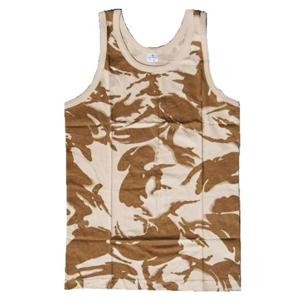 US ARMY VEST COMBAT MEN TANK TOP MILITARY FANCY DRESS SLEEVELESS BRITISH DESERT