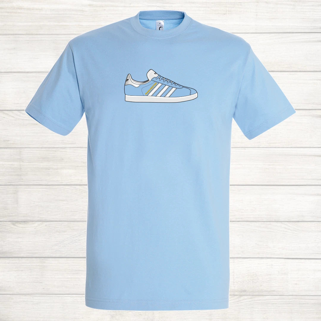 Gazelle Man City Football T Shirt Manchester The Citizens MCFC Top