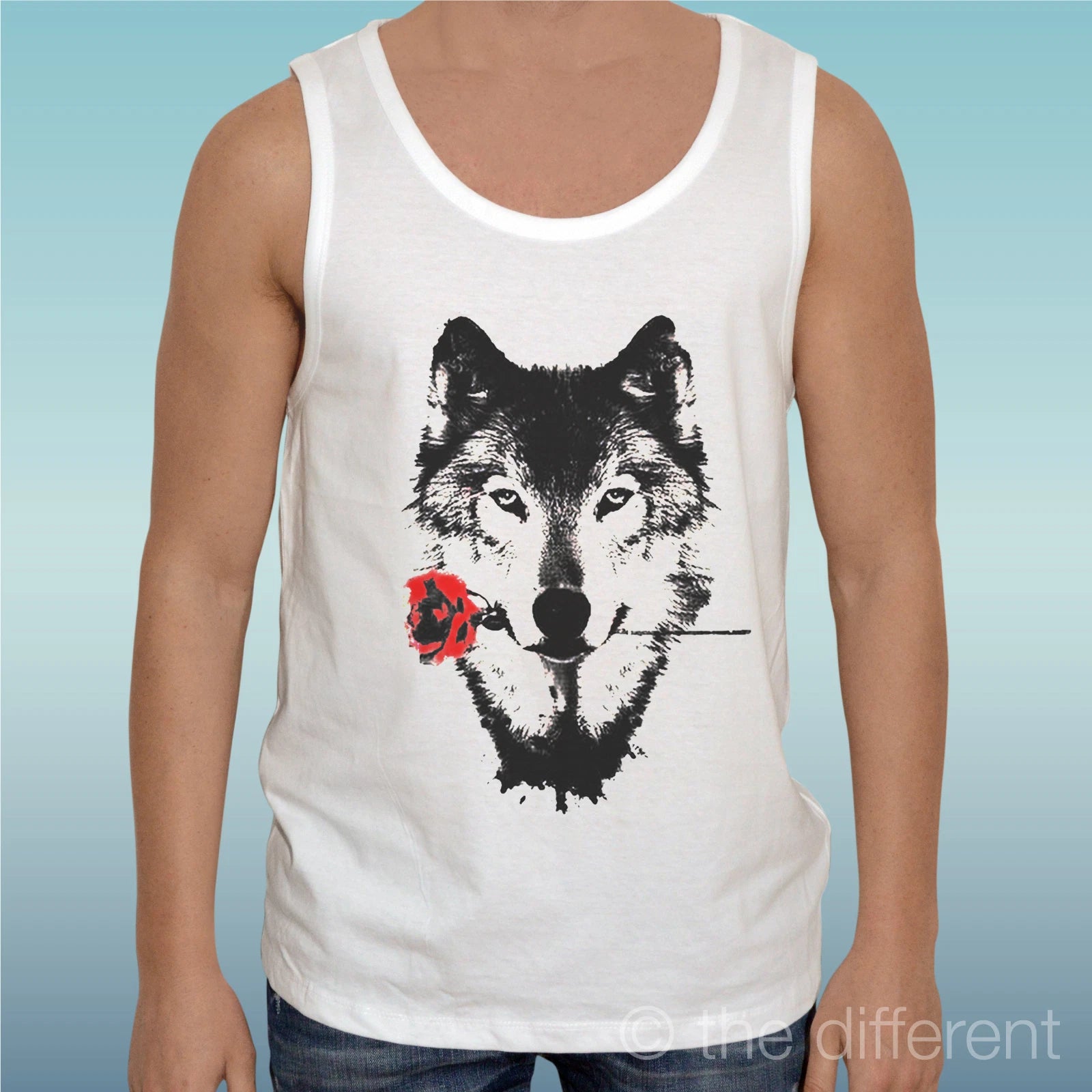 Canotta T-Shirt " Wolf Pink Wolf " Tank Top Gift Idea Road To Happiness