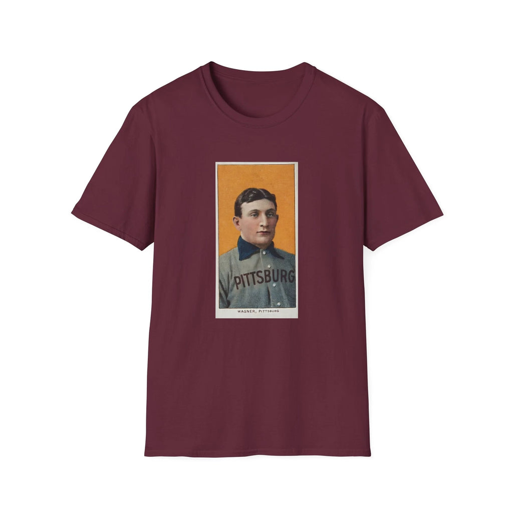 Honus Wagner Vintage Baseball Card T-Shirt - 1909-1911 T206 White Border PSA