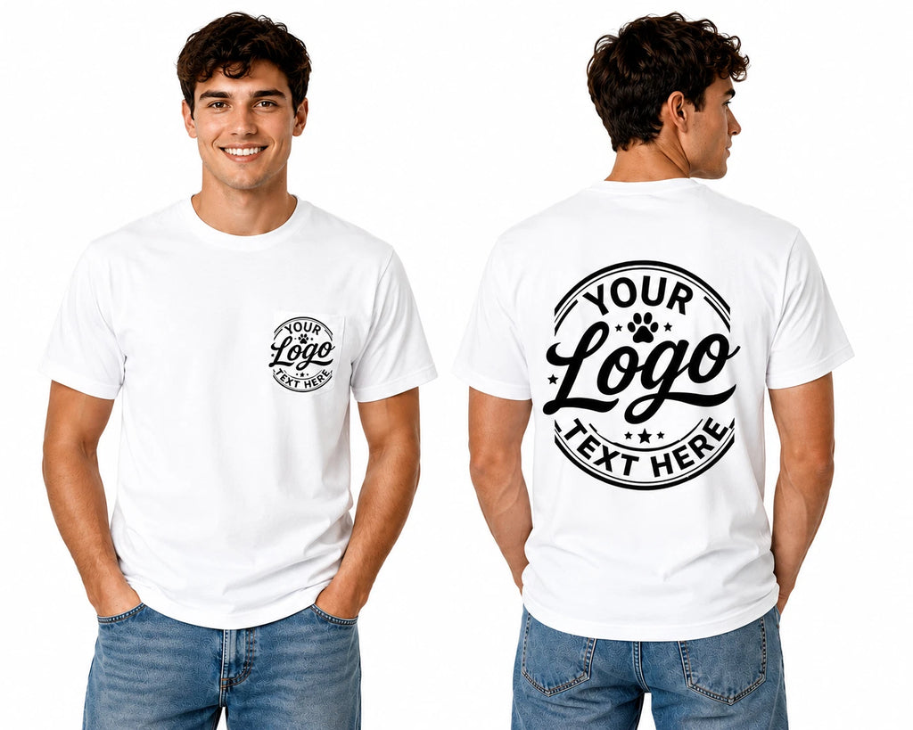 Custom Printed T-Shirt Personalised Logo Text Workwear Stag Do Hen Party Event