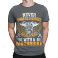 Never Underestimate An Old Man With A Motorbike For Mens Tee Cotton Comfort#T490