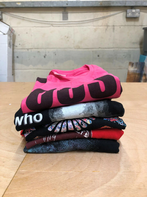 5 x Mens T-Shirts - Random Prints - Choice of Size - Wholesale Job Lot Car Boot