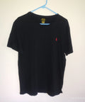 Polo Ralph Lauren Large Custom Slim Fit Black T-shirt Red Pony Logo