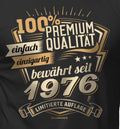 50th Birthday Mens T-Shirt Premium Quality 1976 Funny Sayings Shirts Men