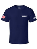 NW MEN'S PRINTED SECURITY STAFF USA FLAG POLICE FUNNY CUSTOM HALLOWEEN T-SHIRT