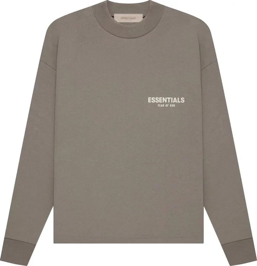 Size XL Fear of God Essentials Jersey Long Sleeve T-Shirt "Tan"