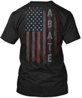 Abate Family American Flag T-Shirt Made in the USA Size S to 5XL