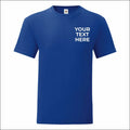 Personalised Custom Printed Fruit of the Loom Mens Iconic T-Shirt Tee Shirt TOP