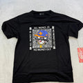 Waimea Graphic Tee Mens Large Black All Money In Bear Bandana Streetwear Shirt