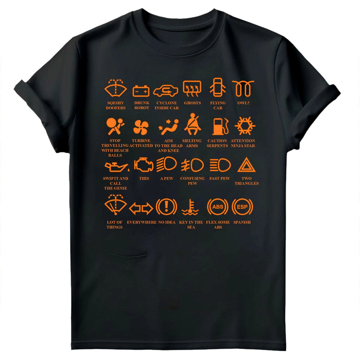 Dash Icons Funny Car Garage Mechanic Gift Fathers Day Mens T-Shirts Tee Top #FD