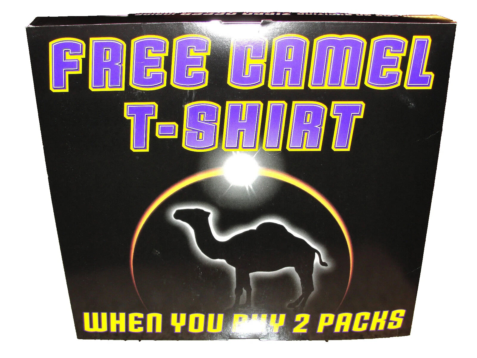 Joe Camel Cigarettes Pocket T-Shirt Black XL 1998 With Original Box