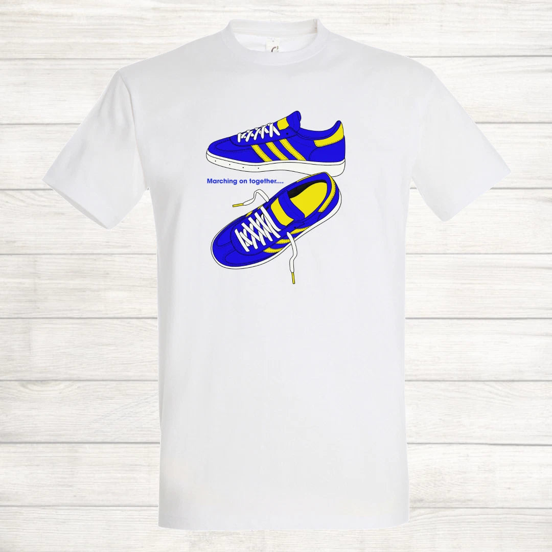 Leeds United Handball Football Marching on Together LUFC Saturday T Shirt