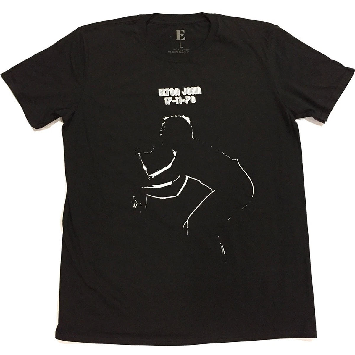 Elton John 17-11-70 Live Concert Performance Official Mens T-Shirt