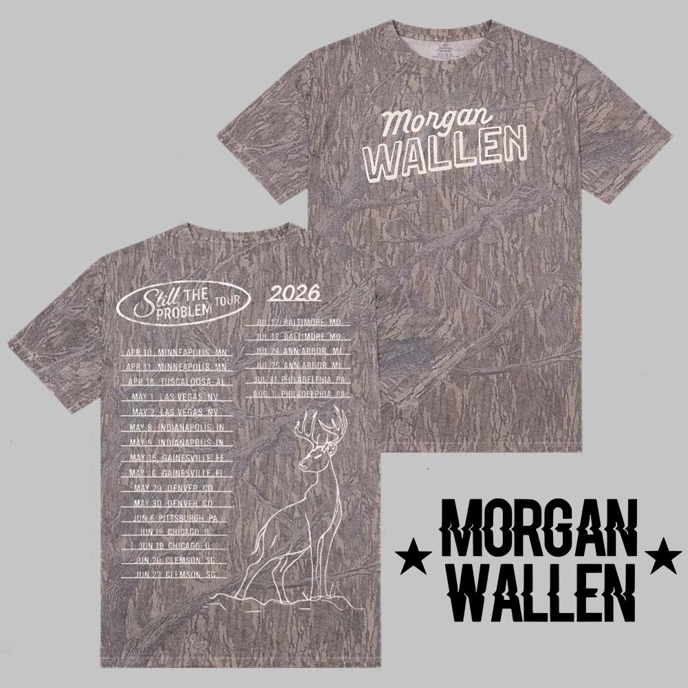 Morgan Wallen Still The Problem Tour 2026 Merch Camo All Over Print Shirt