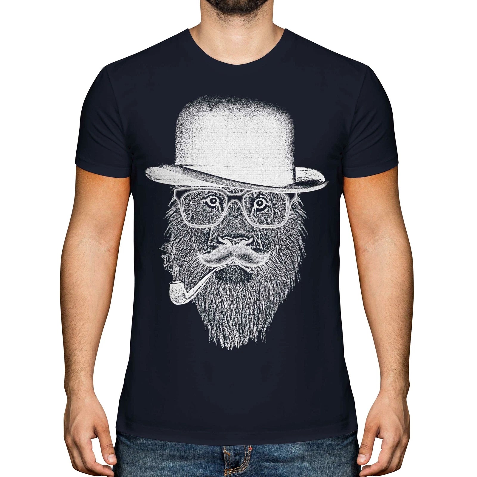 LION IN DISGUISE PRINTED MENS FASHION T-SHIRT TOP FUNNY HIPSTER SWAG TRENDY