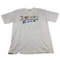 Vintage 90’s Teachers Rule Shirt White Sz L Funny Joke Novelty Dad Tee