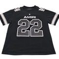AMIRI 22 Skater T-shirt Size M Luxury Streetwear Oversized Black Cotton Tee READ