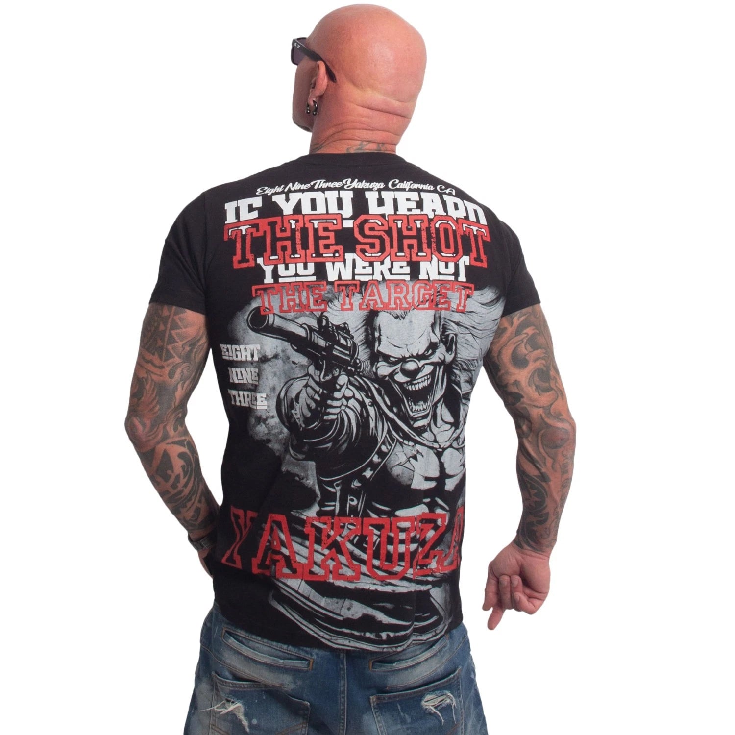 New Yakuza Men's Target Regular T-Shirt - Black