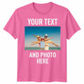 Personalised Unisex T Shirt Custom Print Your Own Photo Design And Text
