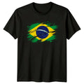Ordem E Progresso Brazil Flag Travel Mens T-Shirt Ladies Graphic Tee Unisex