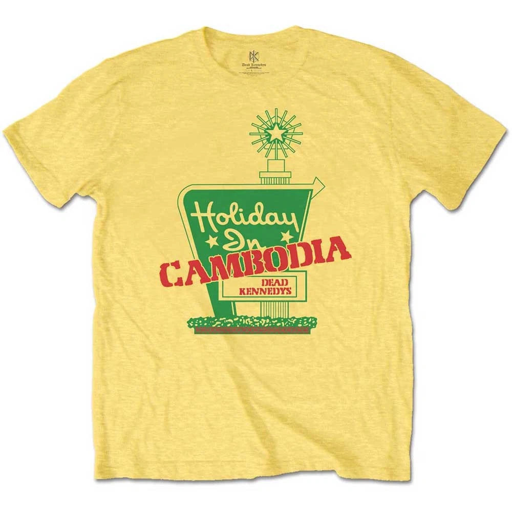 Dead Kennedys Holiday in Cambodia Yellow Official Men's T-Shirt Men's