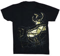 Mighty Morphin Power Rangers Men’s T-Shirt Gold Foil Megazord Graphic Tee S-5XL