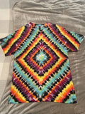 Handmade TieDyed Tee Shirt XL custom diamond psychedelic