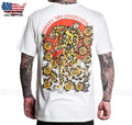 Sullen Art Collective Skull Leopard Premium Short T-Shirt SCM7976 Mens