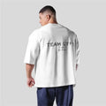 Men's Casual Gym Fitness Sports Oversized Printed Cotton T-shirt For Summer