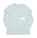 Vince Men's Seafoam Blue Jersey Knit Crew-Neck Long Sleeve T-Shirt