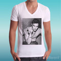 Men's T-Shirt V 'Young Marlon Brando Smoke' Gift Idea Road To Happiness