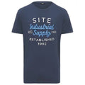 mens site lavaka work t shirt top navy M L XL