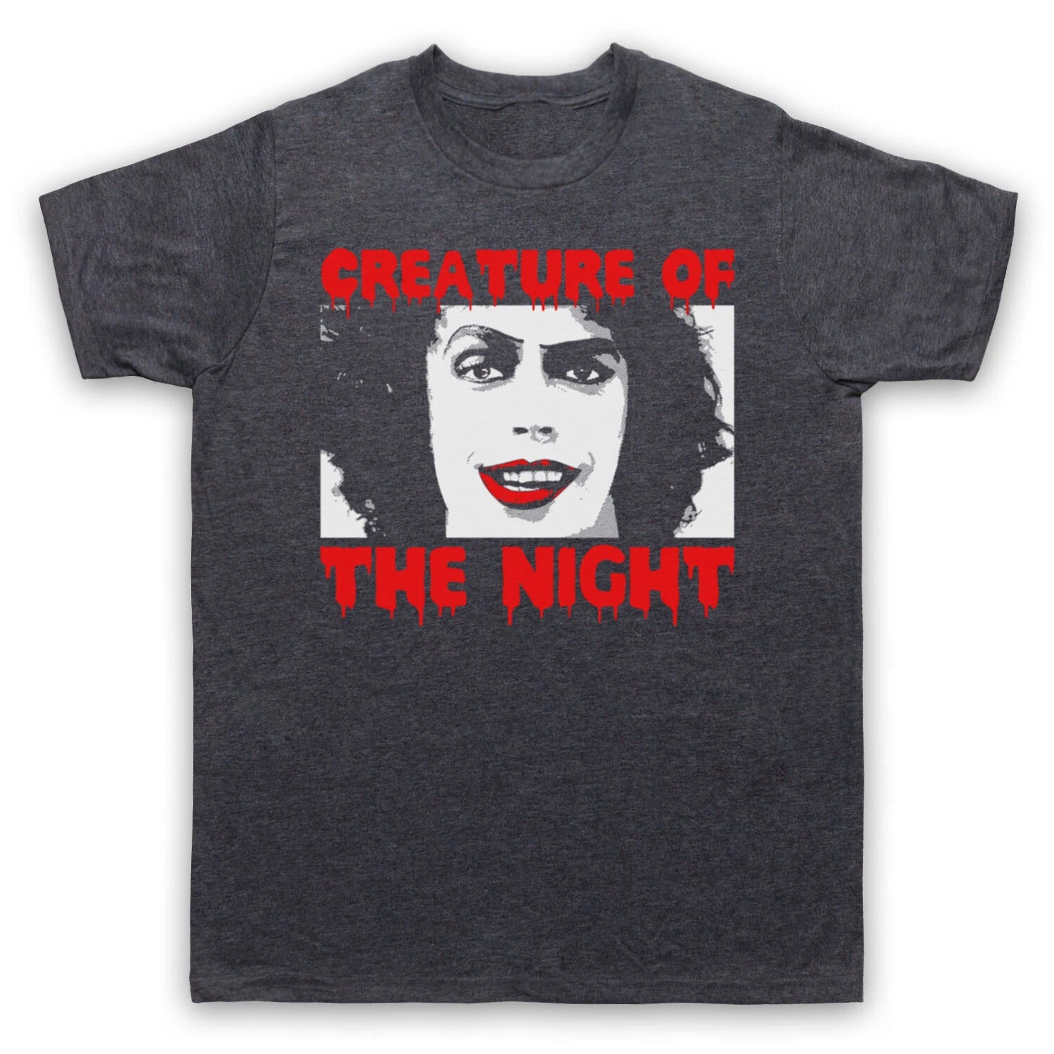ROCKY HORROR PICTURE SHOW DR FRANK N FURTER CREATURE MENS & WOMENS T-SHIRT