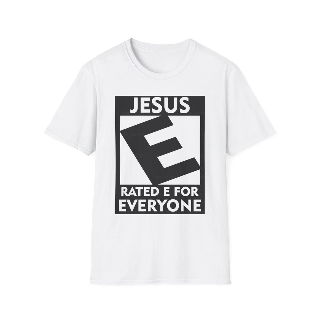 Christian Graphic Tee, Jesus Rated E For Everyone Shirt, Religious Unisex Top