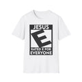 Christian Graphic Tee, Jesus Rated E For Everyone Shirt, Religious Unisex Top