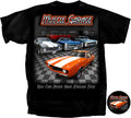 MUSCLE GARAGE T-SHIRT CAMARO GTO GM TEE T-SHIRT AMERICAN  MUSCLE CARS