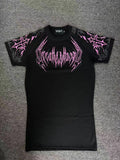 Breathedivinity tight short-sleeved high-elasticity training and fitnessclothing