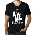 Men's Graphic T-Shirt V Neck Love Pasta Eco-Friendly Limited Edition
