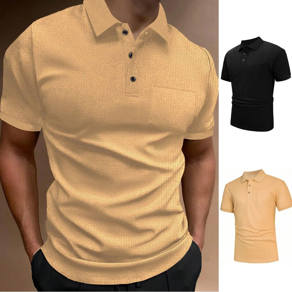 Hot Stylish Comfortable Men's T Shirt Light Stretch Male Regular Tunic Pullover