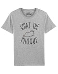 Men's Short Sleeve T-Shirt - WHAT THE PHOQUE Gray
