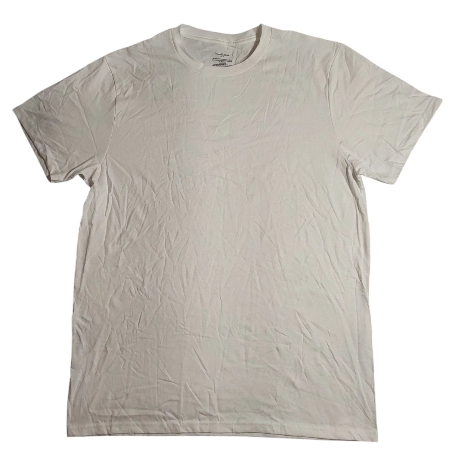 Goodfellow & Co Men's Plain White Crew Neck Short Sleeve T-Shirt FREE S&H NWT